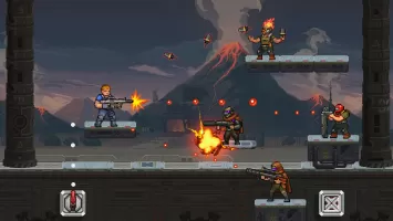 Gun Force Side-scrolling Game