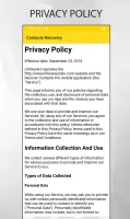 Deleted contacts Recovery
