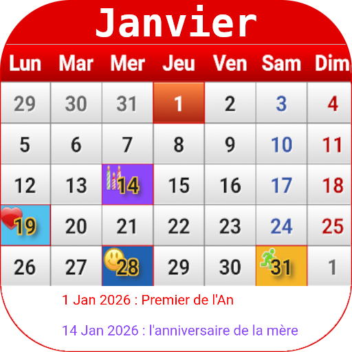 Français Calendrier 2025