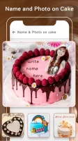 Birthday Cake with Name, Photo