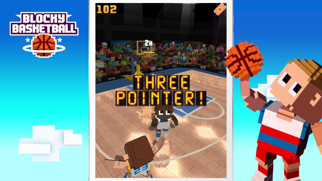 Blocky Basketball - Endless Arcade Dunker