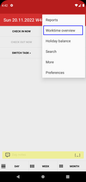 Time Recording - Timesheet App