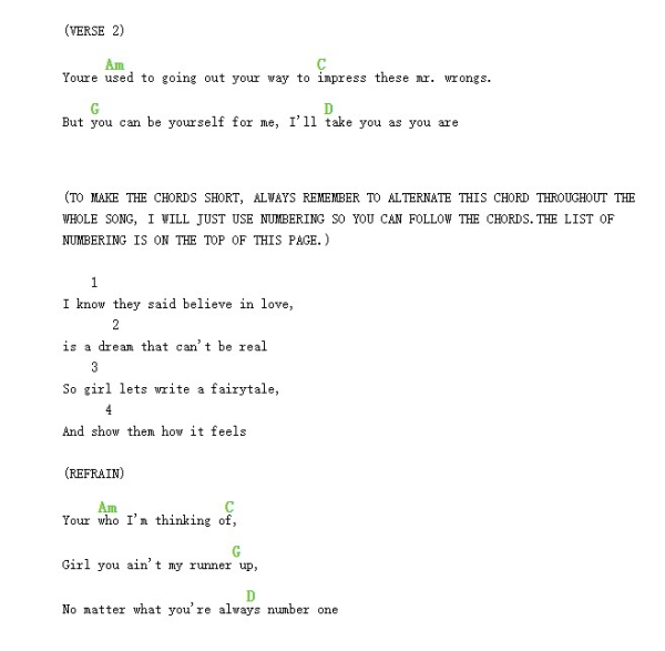 Guitar chords and tabs