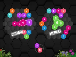 Merge Hexa - Number Puzzle