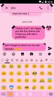 SMS Messages Ribbon Pink Black