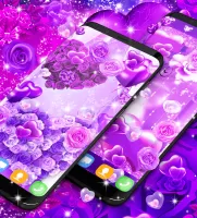 Purple rose live wallpaper