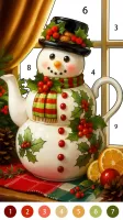 Christmas Game Color by number