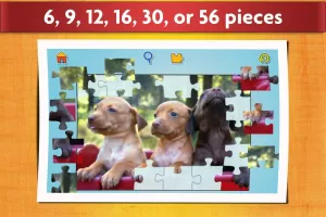 Dogs Jigsaw Puzzle Game Kids