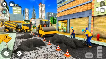 City Construction Build Bridge