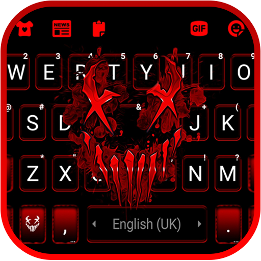 Neon Horror Mask Theme
