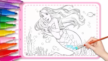 Mermaid Coloring