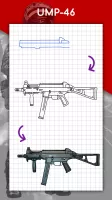 How to draw weapons by steps