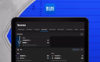 CBS Sports App