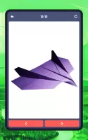 Origami aircraft, paper