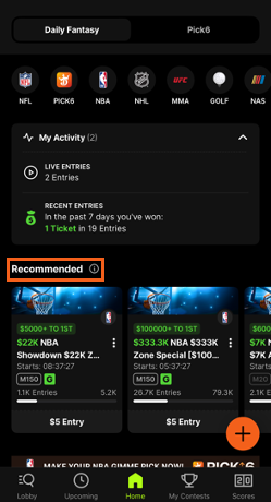 DraftKings Fantasy Sports