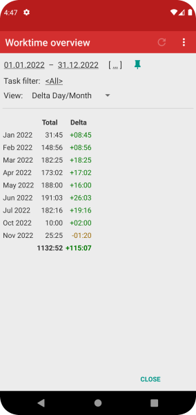 Time Recording - Timesheet App