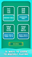 Multiplication tables games