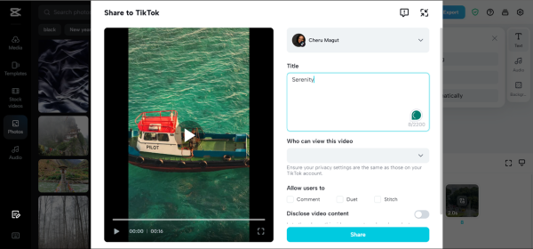 How to import TikTok videos to CapCut for editing?