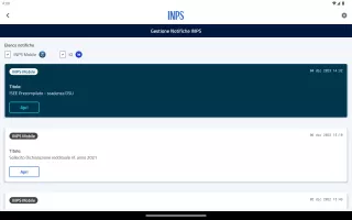 INPS Mobile per Tablet