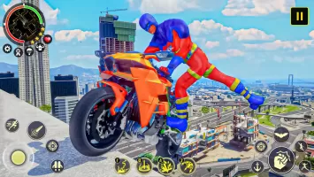 Rope Spider Game Fighting Town