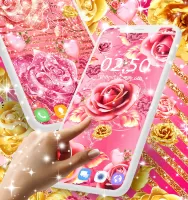 Pink rose gold live wallpaper