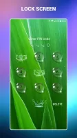 Lock screen - water droplets
