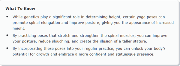 Height Increase Workout Yoga