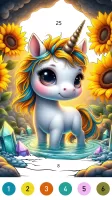 Fairytale Color by number game