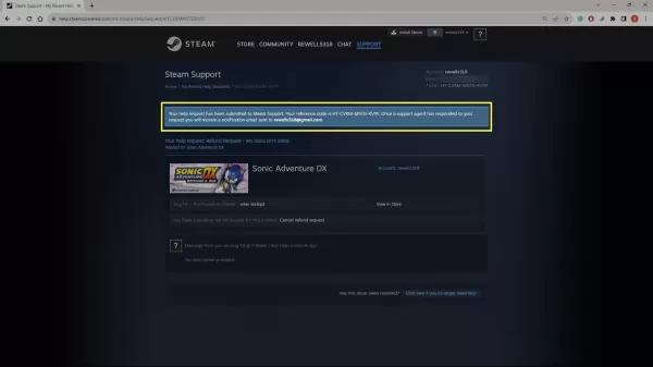How to refund a game on steam?