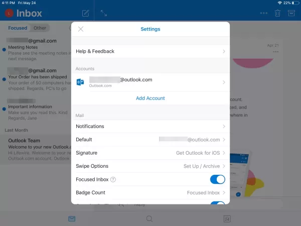 How to Delete Emails in Outlook for iOS?