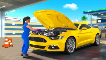 Gas Station Car Mechanic Sim