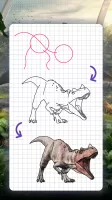 How to draw dinosaurs by steps