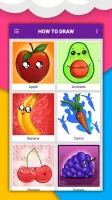 How to draw cute food by steps
