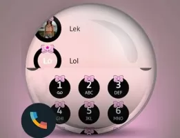 Theme Dialer Ribbon Pink