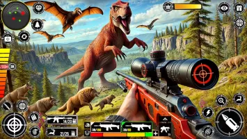 Wild Dinosaur Hunting Gun Game