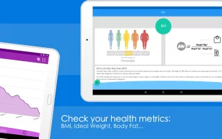 Weight Loss Tracker & BMI Calc