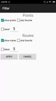 My fishing places GPS