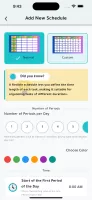 schedules and daily tasks