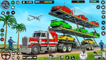 Crazy Car Transport Truck Game