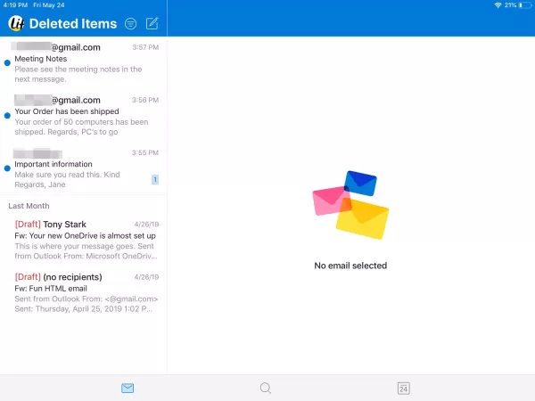 How to Delete Emails in Outlook for iOS?