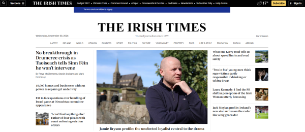 Irish Times News