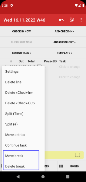 Time Recording - Timesheet App