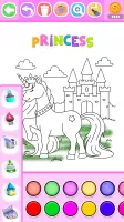 Princess Coloring Book Glitter