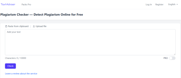 Plagiarism checker
