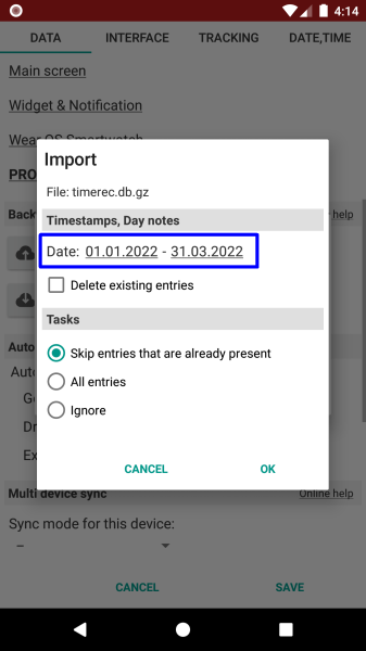 Time Recording - Timesheet App