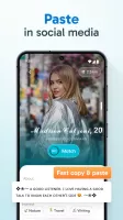 Blue Words, Stylish Fonts text