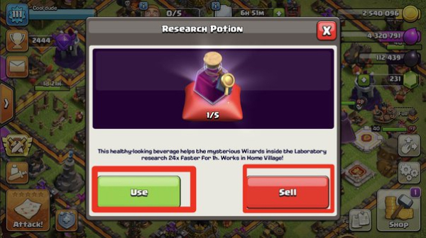 Guide to check available items in Clash of Clans