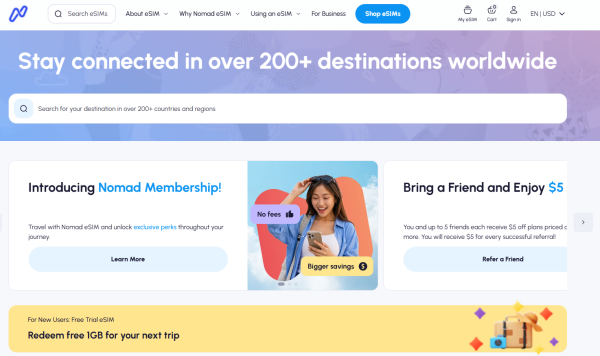 Nomad eSIM: Prepaid Data Plan
