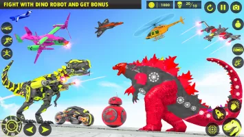 Dino Robot Car Transform Games