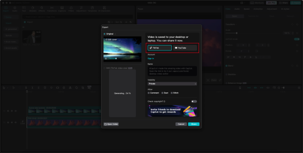 How to add an overlay in CapCut to track a moving body?